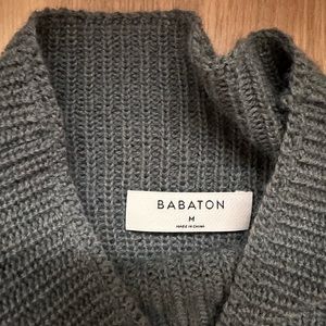 Babaton Shoulder Pad Sweater Vest - Medium - Grey